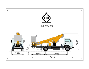 ابعاد ترافیکی بالابر KT190-3S