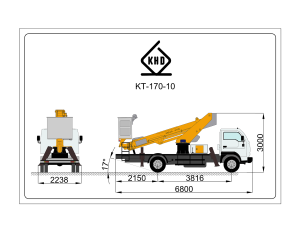 ابعاد ترافیکی بالابر KT170-3S