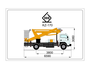 ابعاد ترافیکی بالابر KZ170
